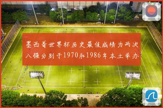 墨西哥世界杯历史最佳成绩为两次八强分别于1970和1986年本土举办